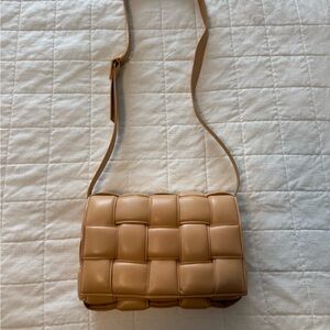 Bottega Veneta Padded Cassette Bag - Almond/Gold